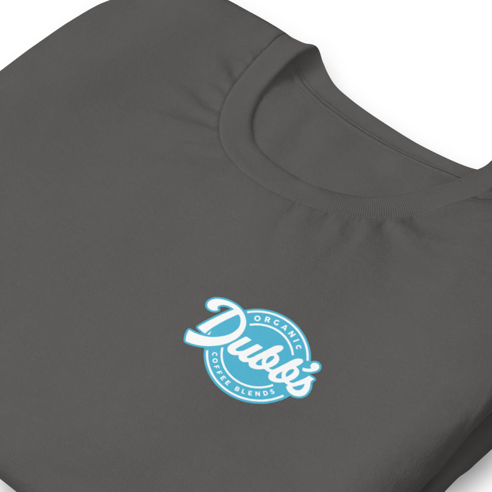 Short-Sleeve Dubb's Brand T-Shirt with Aqua Logo