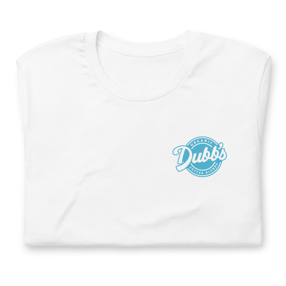 Short-Sleeve Dubb's Brand T-Shirt with Aqua Logo
